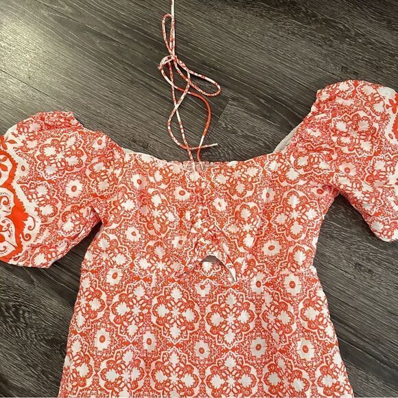 Boden Halterneck Cutout Column Dress Firecracker Bloomsbury New - Picture 4 of 11